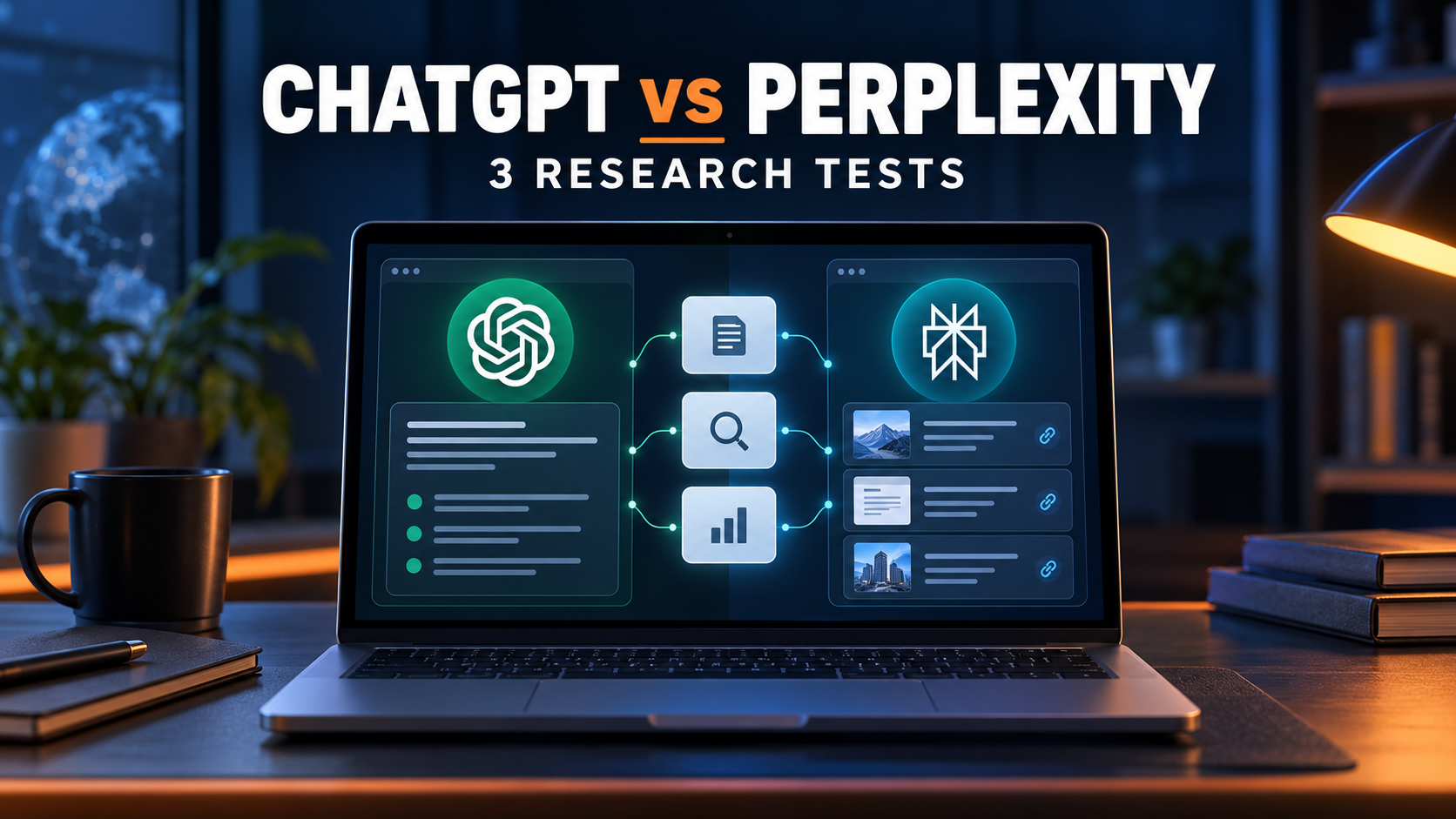 ChatGPT vs Perplexity for research compared through three source and citation tests